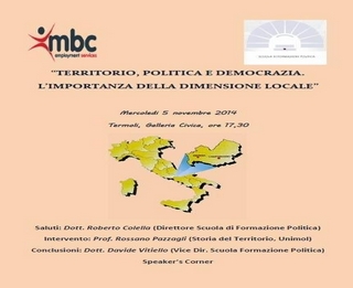 Locandina incontro di formazione politica Termoli big