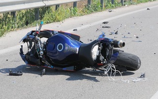 moto incidente