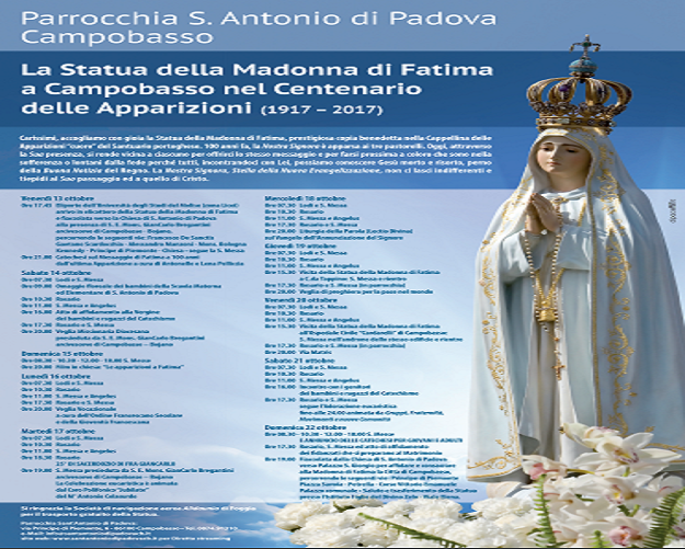 locandina madonna di fatima