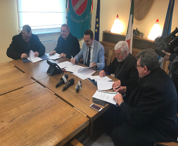 Edilizia di culto, firmato protocollo d’intesa a Palazzo Vitale