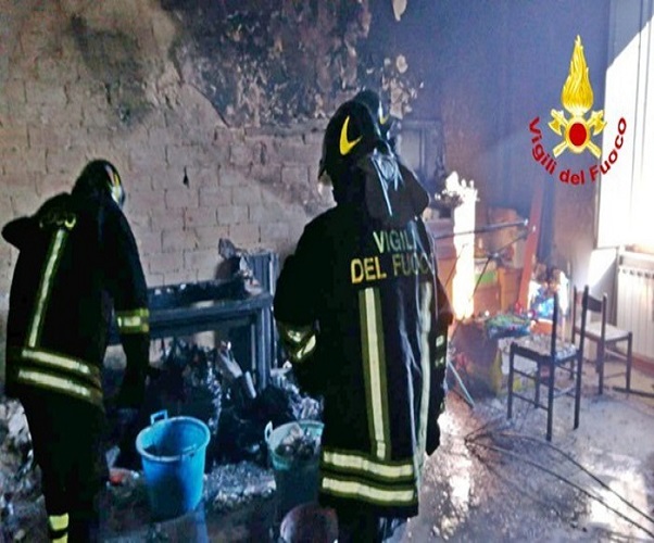 Bonefro (Campobasso) - incendio in appartamento