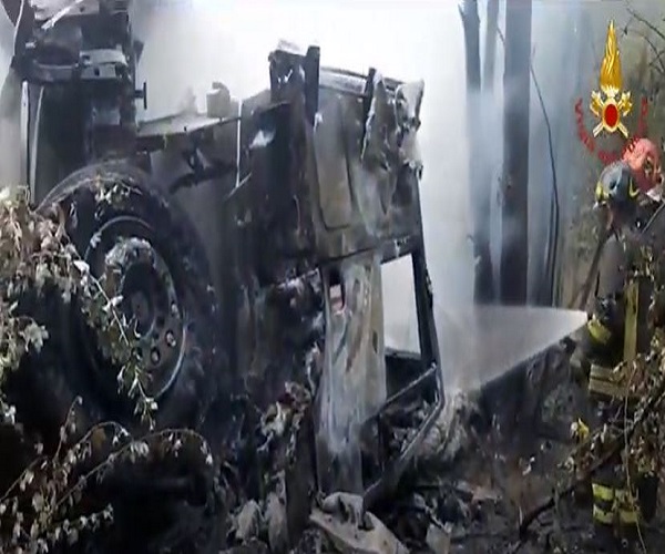 camion incidente vvf