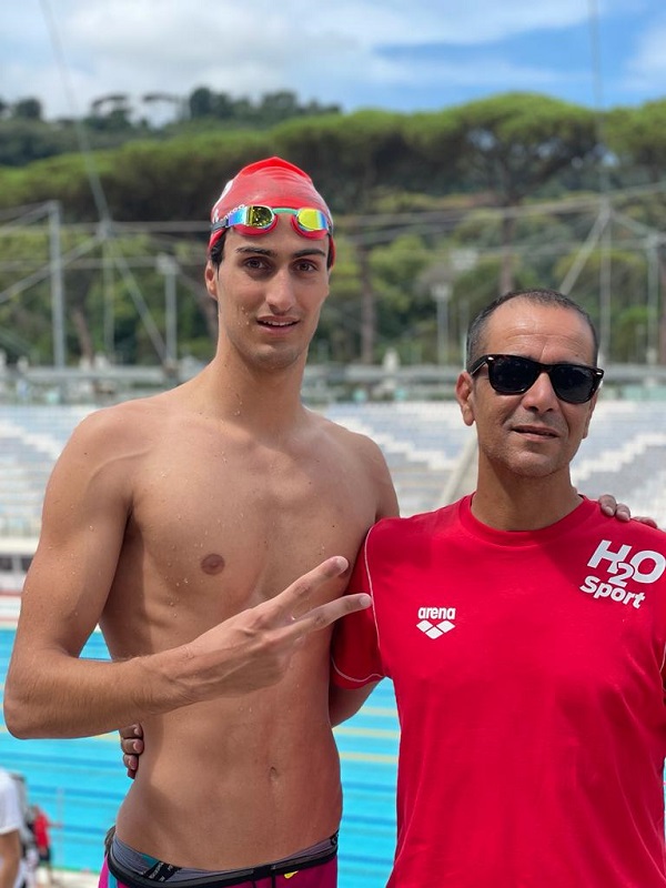 luca angelilli con il tecnico Paolo Di Lullo