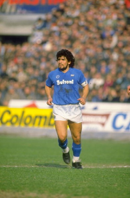 Diego Maradona of Napoli SSC