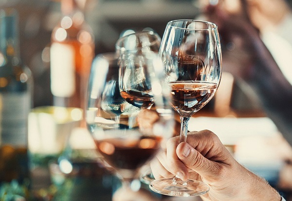 Wine tasting.