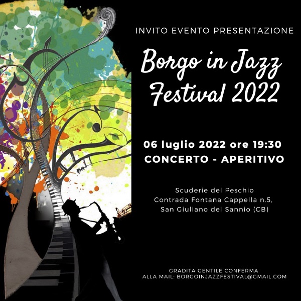 Invito Presentazione Borgo in Jazz 2022