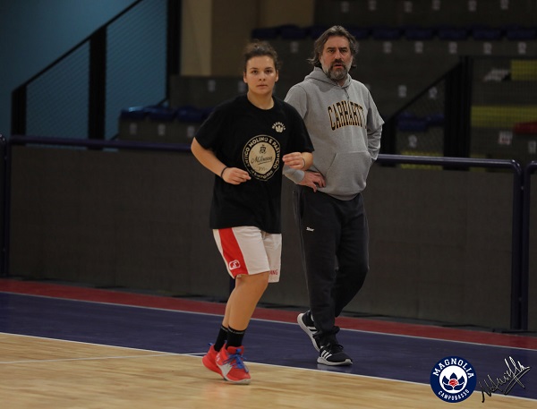 Coach Sabatelli ed Emanuela Trozzola