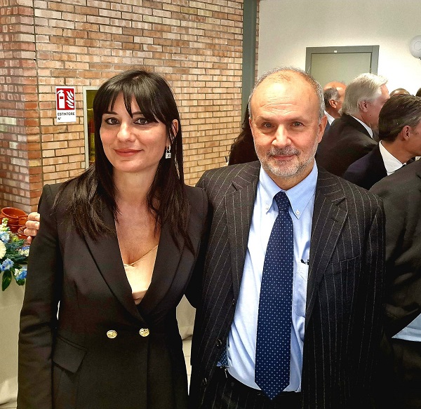 Il Ministro Orazio Schillaci con l'Onorevole Elisabetta Lancellotta all'Università degli Studi del Molise