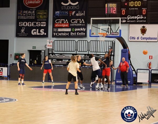 Un'altra fase dell'allenamento