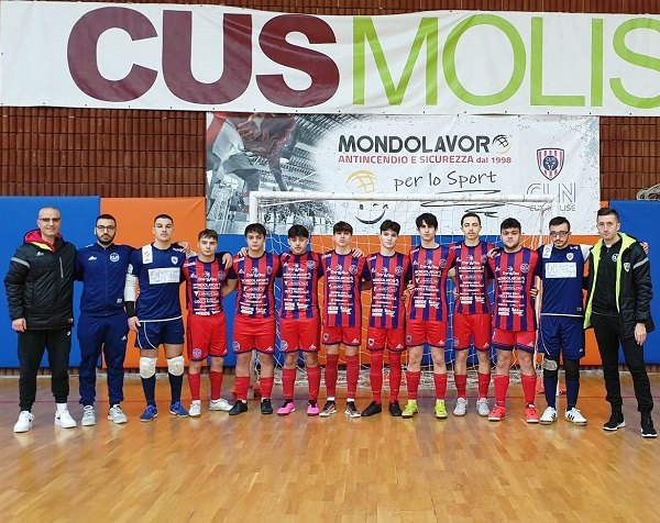 la formazione u19 che ha impattato con il Chieti
