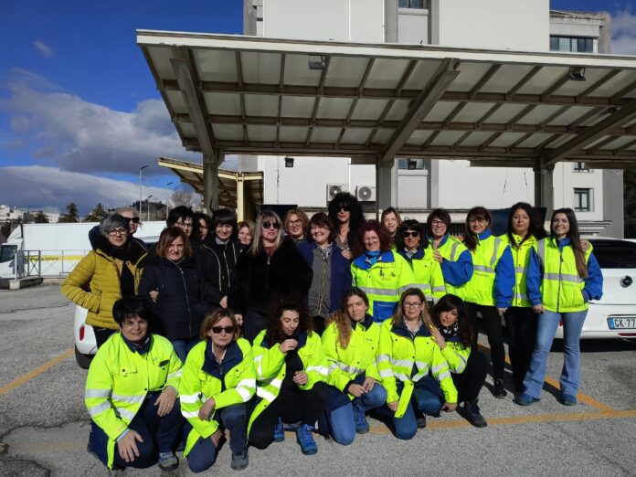 Una rappresentanza delle dipendenti del Centro di Distribuzione di Campobasso