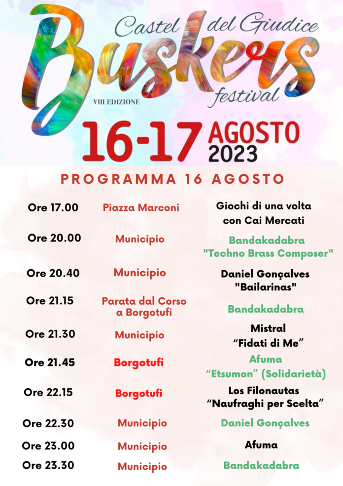 CdG Buskers Festival - Programma 16 agosto 2023 (1)