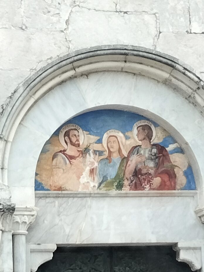 lunetta pittorica basilica san nicandro