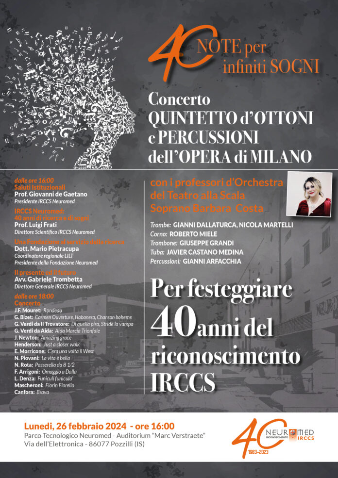 locandina concerto 40esimo