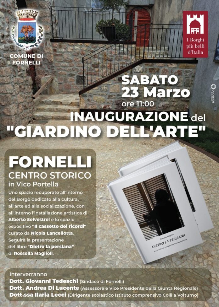 locandina giardino dell'arte fornelli inaugurazione