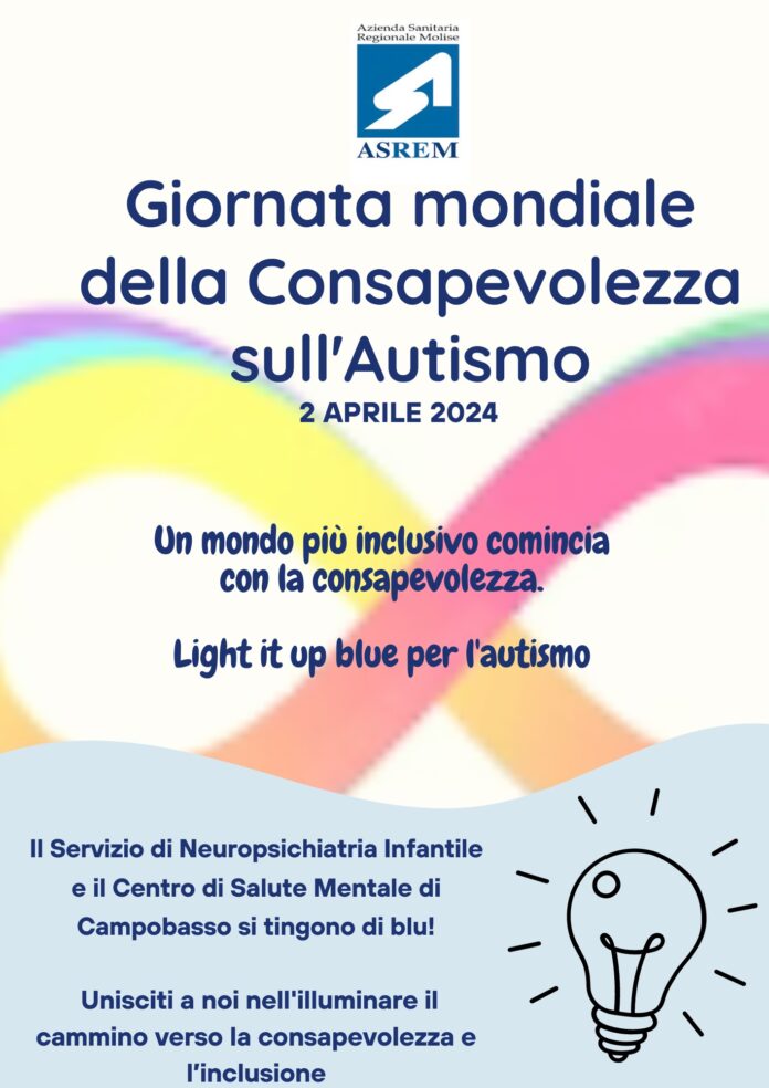 locandina- Giornata consapevolezza autismo 2 aprile 2024