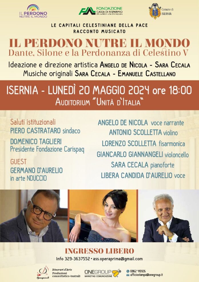 Locandina IL PERDONO NUTRE IL MONDO 20 maggio 24 ISERNIA