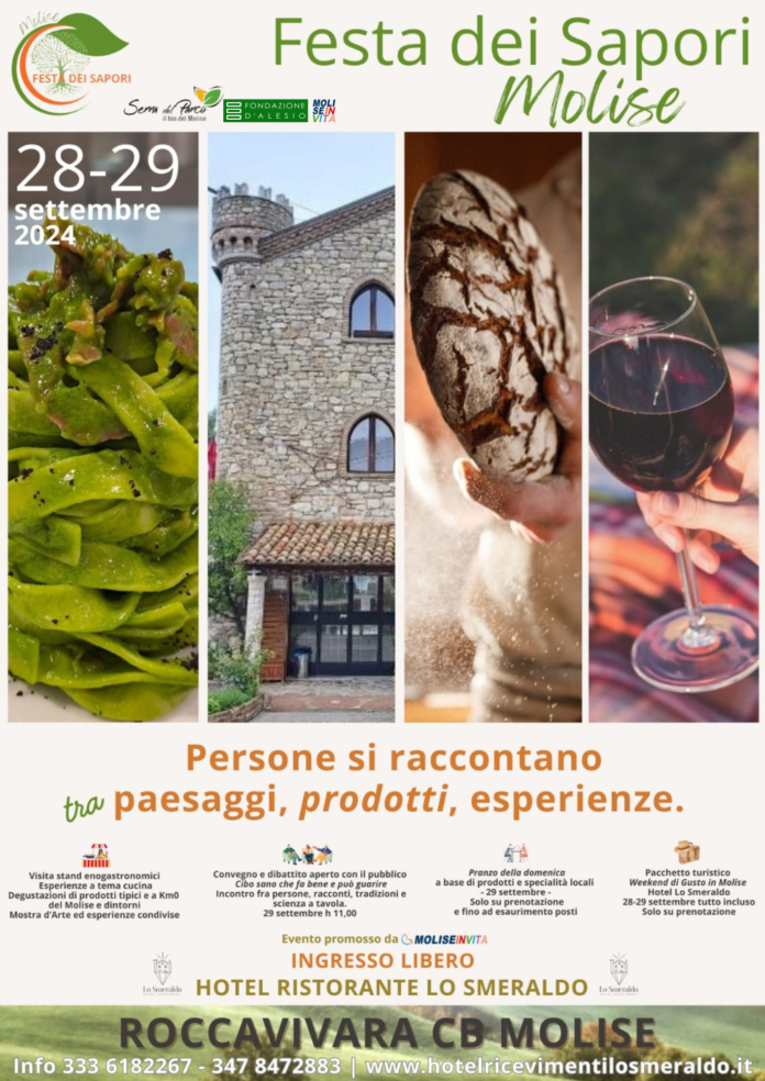 Locandina Festa dei Sapori Molise - Roccavivara CB
