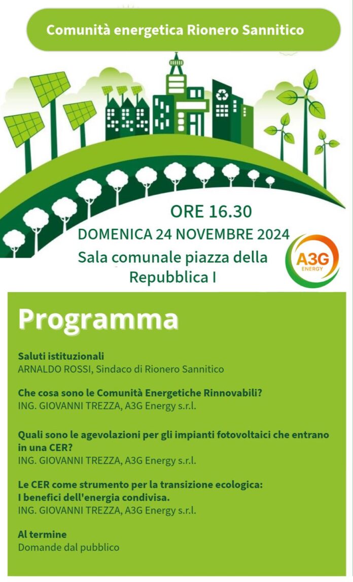 comunita' energetiche rionero sannitico convegno