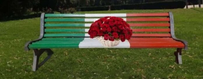 panchina tricolore vittime delle foibe