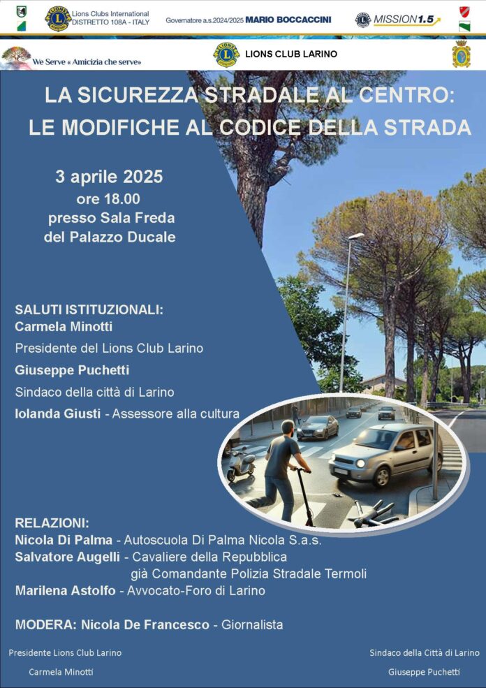 locandina codice della strada 3 aprile 2025