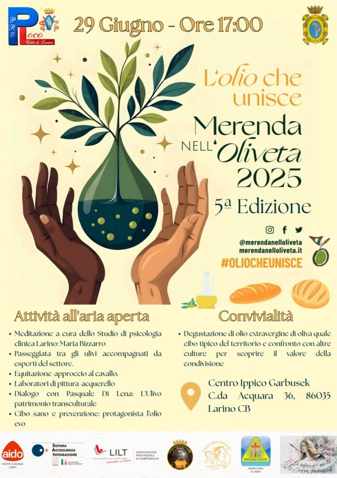 locandina merenda nell'oliveta 2025
