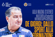 CT dell’Italvolley Campione del Mondo all’UniMol. Fefè De Giorgi, 4 novembre Aula Magna di Ateneo