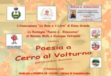 Torna “Poesia a Cerro al Volturno”: la seconda edizione dedicata a Romina De Cesare nel segno della sensibilizzazione contro il femminicidio