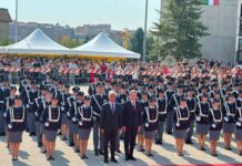 POLIZIA DI STATO, IL PRESIDENTE ROBERTI AL GIURAMENTO DEI 196 ALLIEVI AGENTI DEL 233° CORSO DI FORMAZIONE